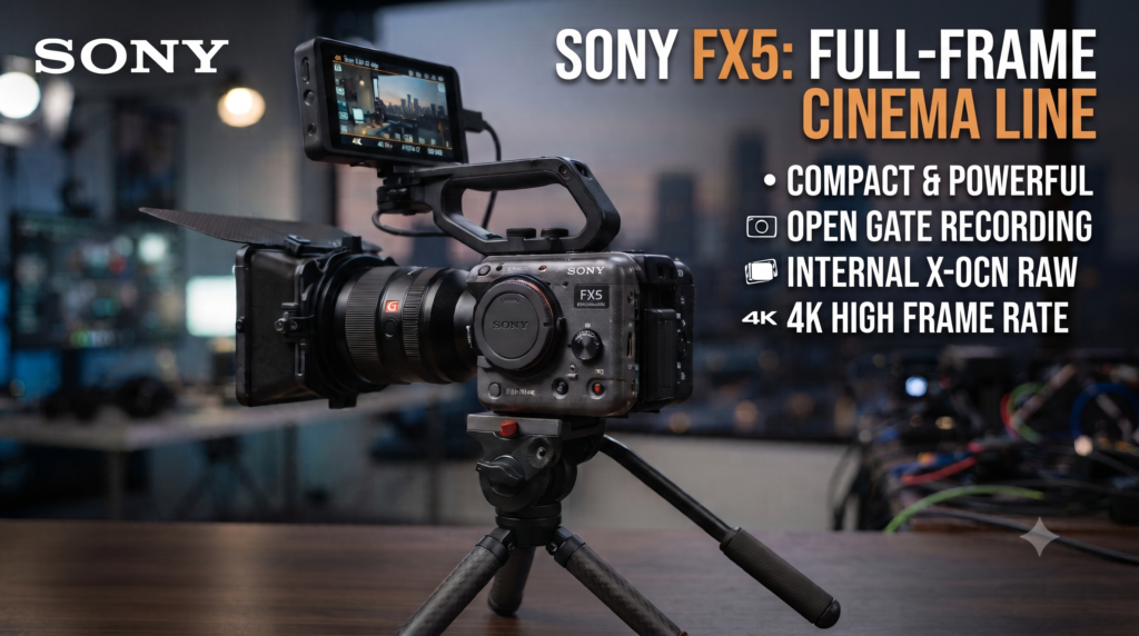 Sony Launches FX5 Cinema Camera With Open Gate and Internal RAW