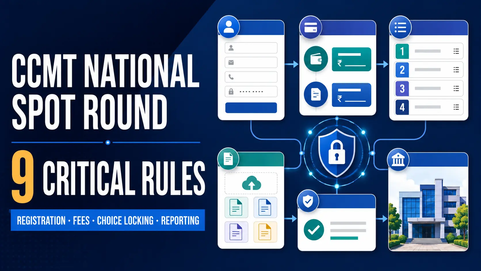 CCMT National Spot Round with 9 critical registration, fee and reporting rules