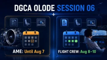 DGCA OLODE Session 06: Flight Crew Application Window Now August 8–10