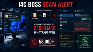 I4C Boss Scam Alert: RBI.zip and MCA.zip Can Hijack WhatsApp Web