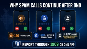 Why spam calls continue after DND: understand TRAI’s 140, 1600 and ordinary 10-digit number rules, complaint deadlines, 1909 and the DND app.
