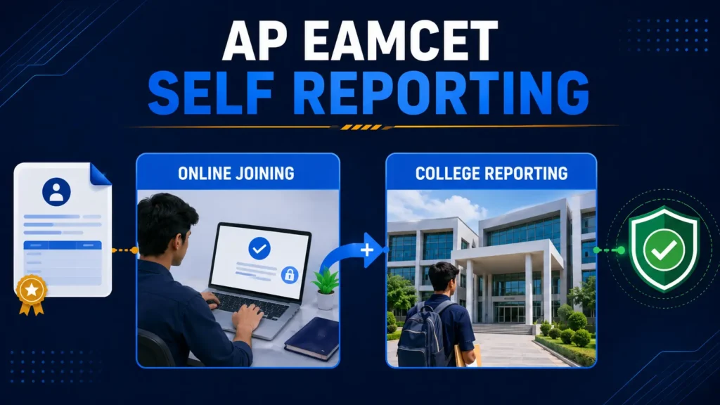Self Reporting in AP EAMCET: Online Reporting, College Reporting & Allotment Order Explained