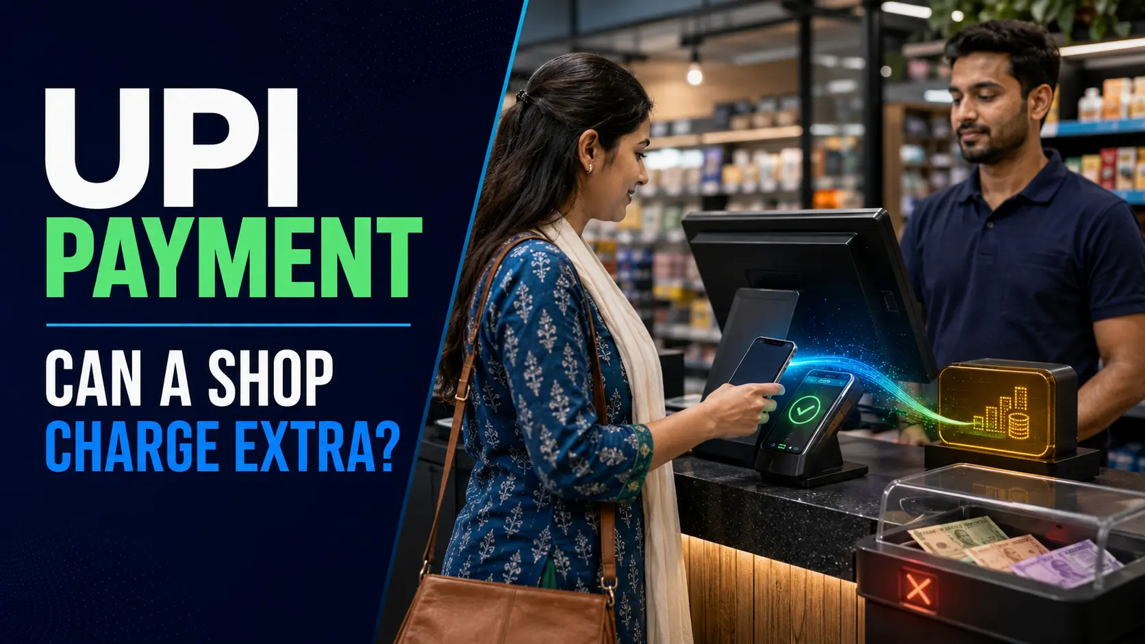 Can shops charge extra for UPI or ask customers to use cash