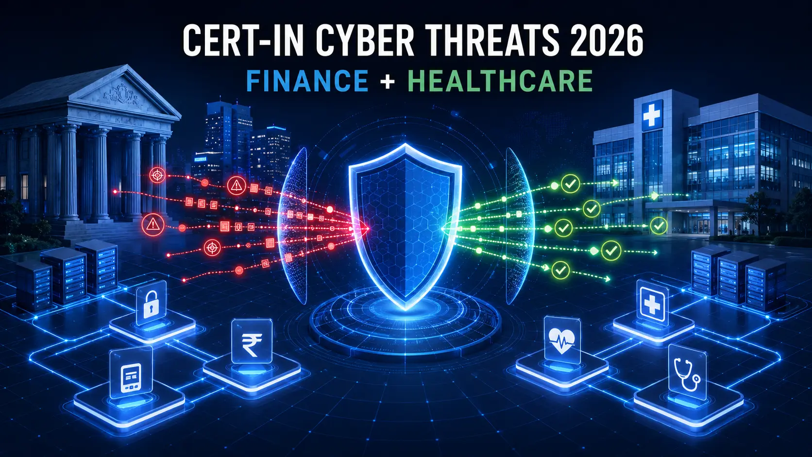 CERT-In cyber threats 2026 finance and healthcare sector detections