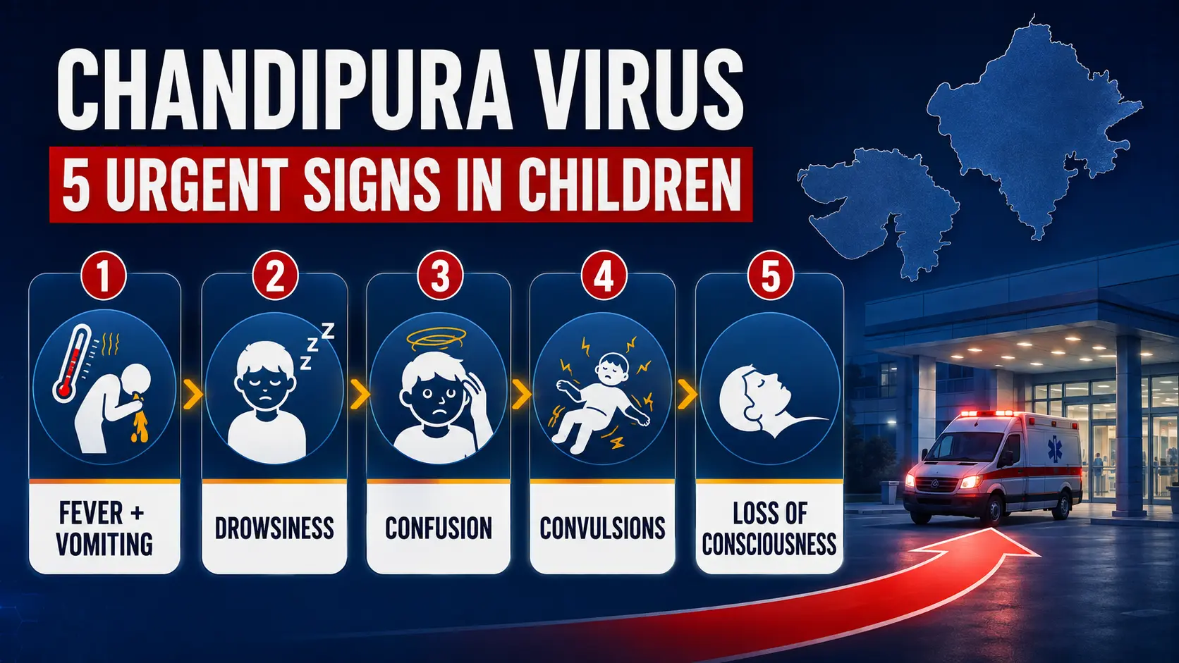 Chandipura virus parent action guide for symptom monitoring urgent hospital care and safe vector control