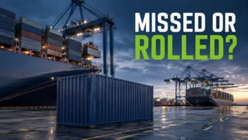 Container Stuck at a Transshipment Port: Discharged, Missed Connection or Rolled?