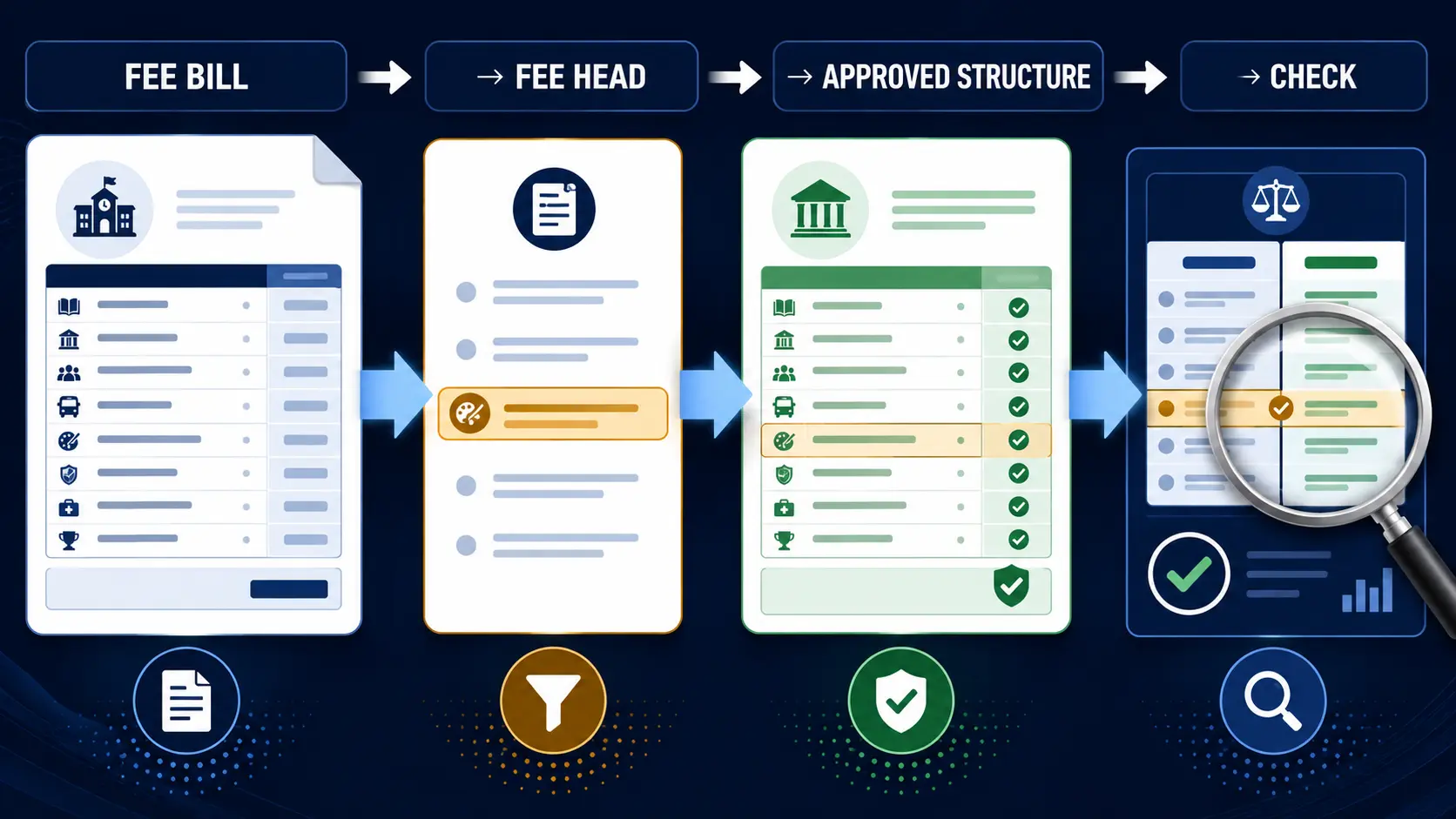 Delhi private school fee hike checklist comparing tuition annual development activity and other fee heads
