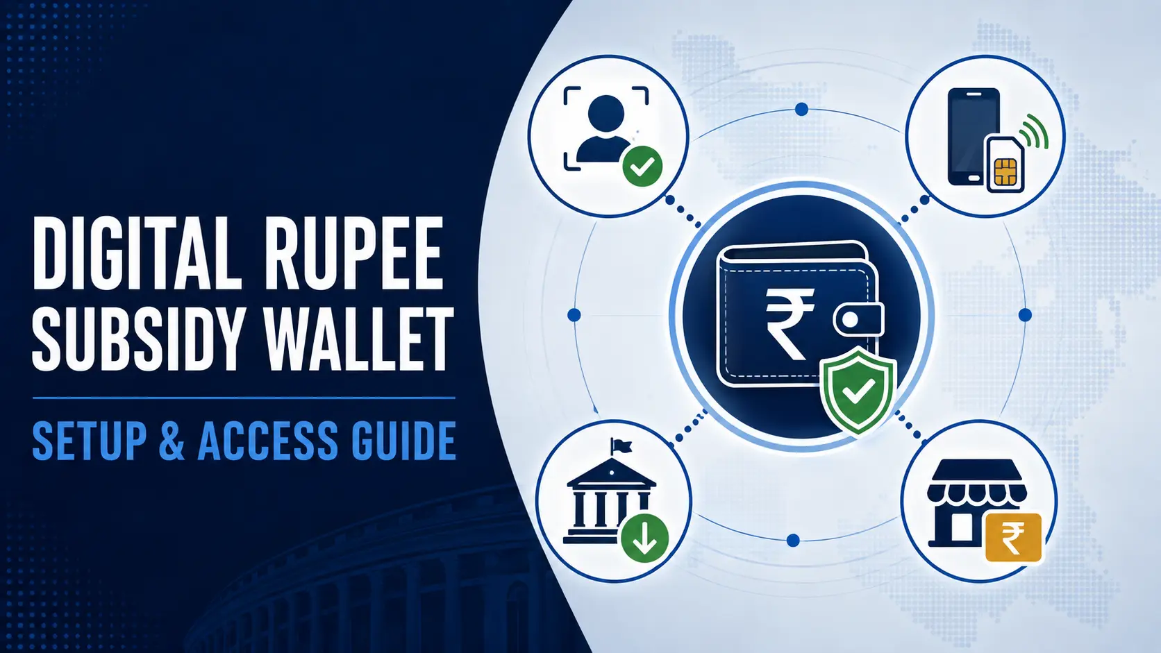 Digital Rupee subsidy wallet bank account phone and setup guide