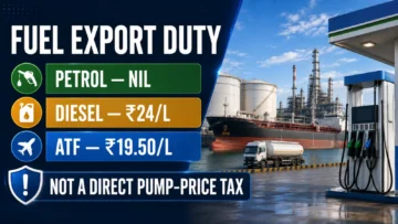 Petrol and Diesel Export Duty Revised Again: Petrol Now Nil, Diesel ₹24