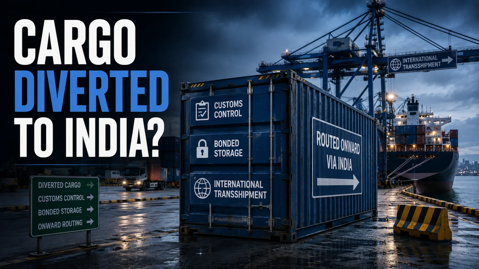 International Transshipment in India: How Diverted Foreign Cargo Moves Through Customs