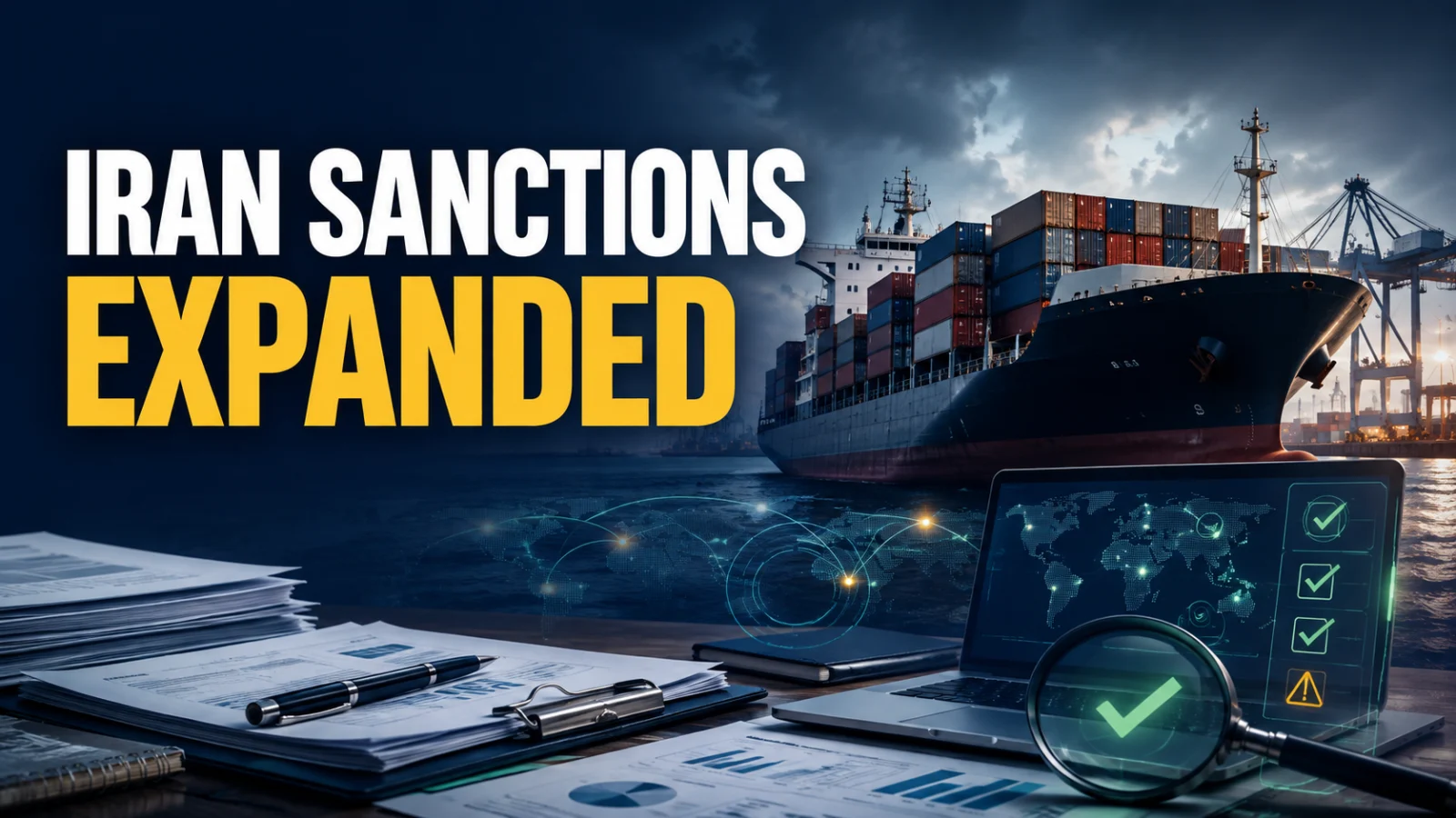 Iran sanctions compliance review involving cargo shipping, payment screening and trade documents