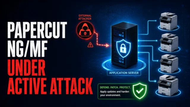 PaperCut NG/MF Under Active Attack: Install Release 2 and Check for Compromise