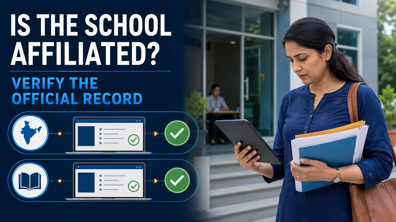School affiliation recognition complaint India official verification
