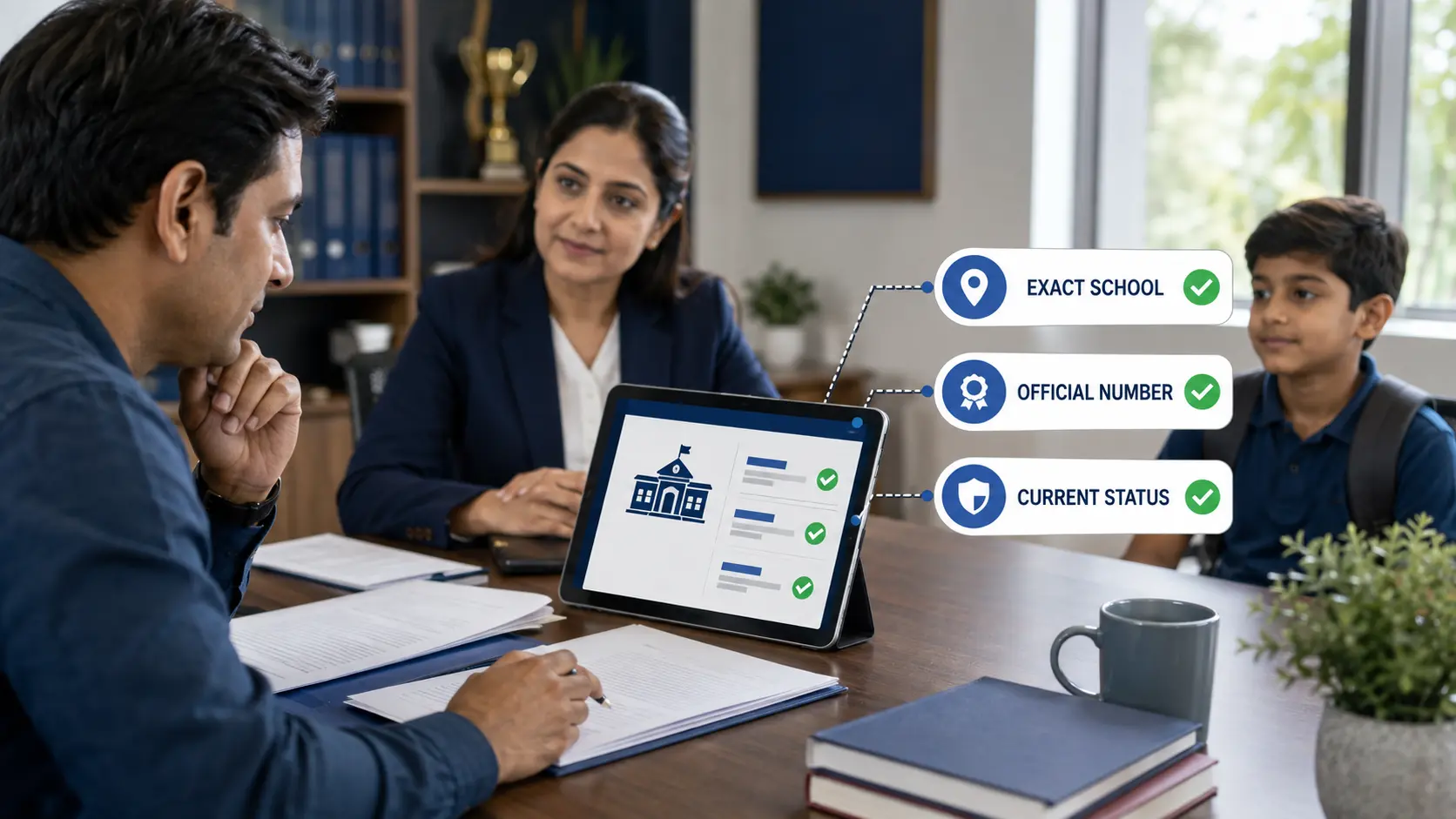 School affiliation recognition complaint India parent checking school documents and official affiliation status