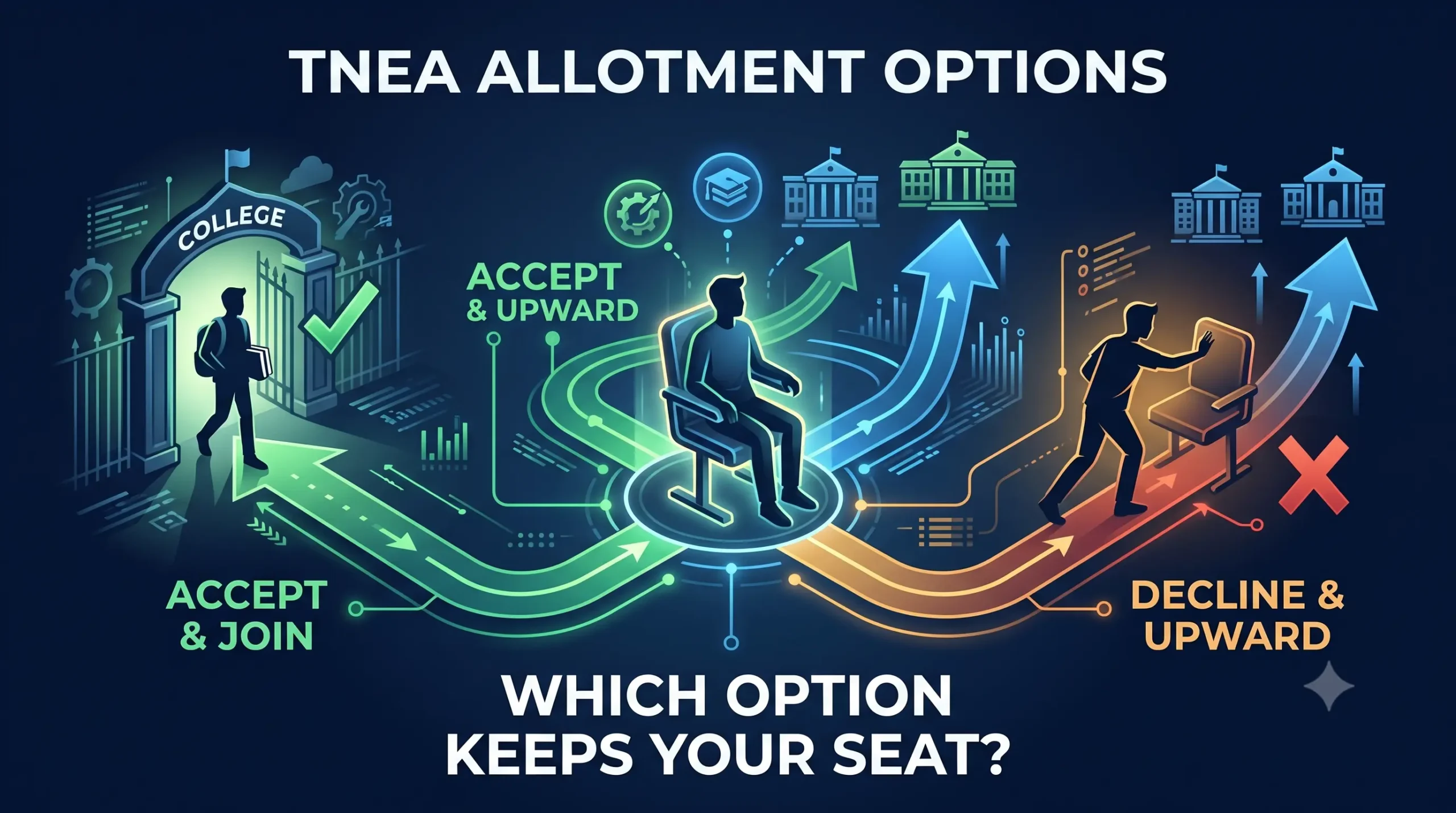 TNEA Round 2 allotment 2026 Accept and Upward decision guide