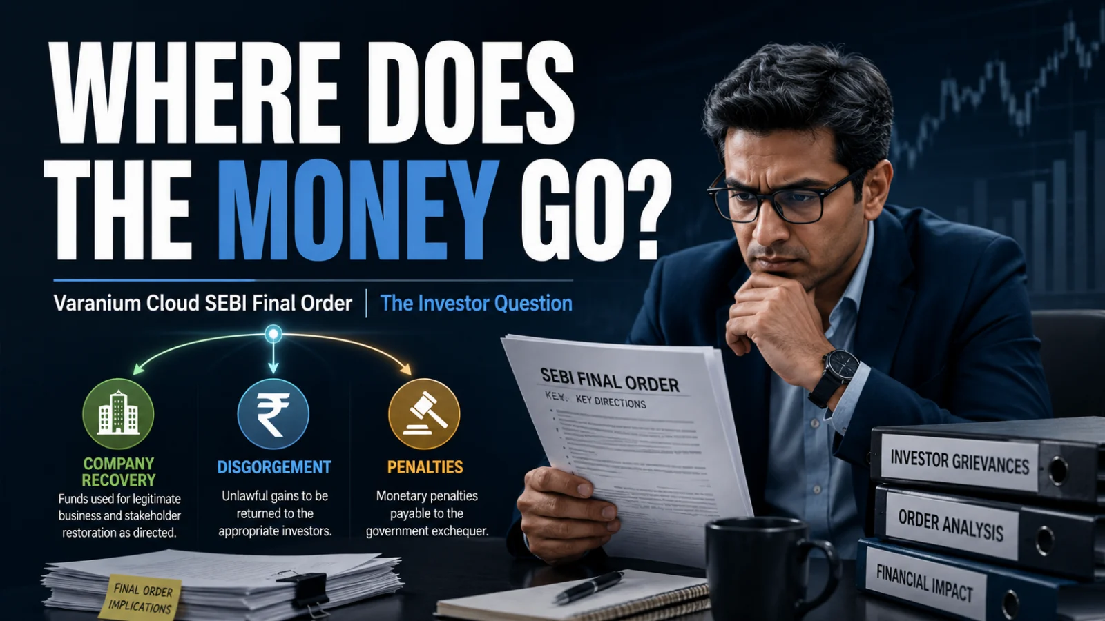 Investor examining where money from the Varanium Cloud SEBI final order is directed