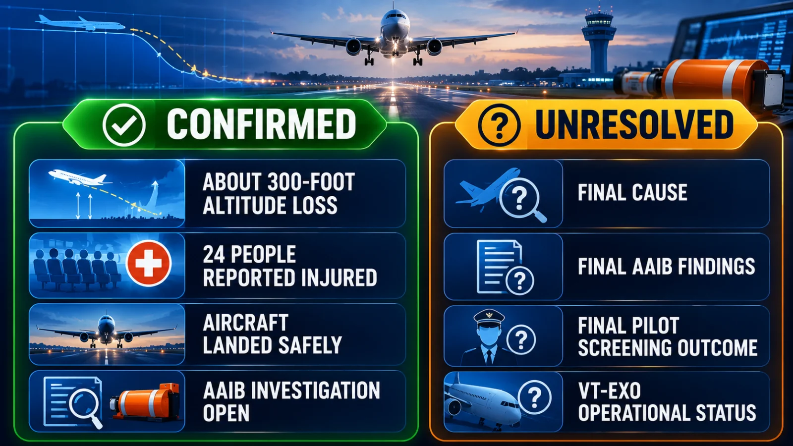Air India AI2379 confirmed and unresolved facts after the AAIB investigation update