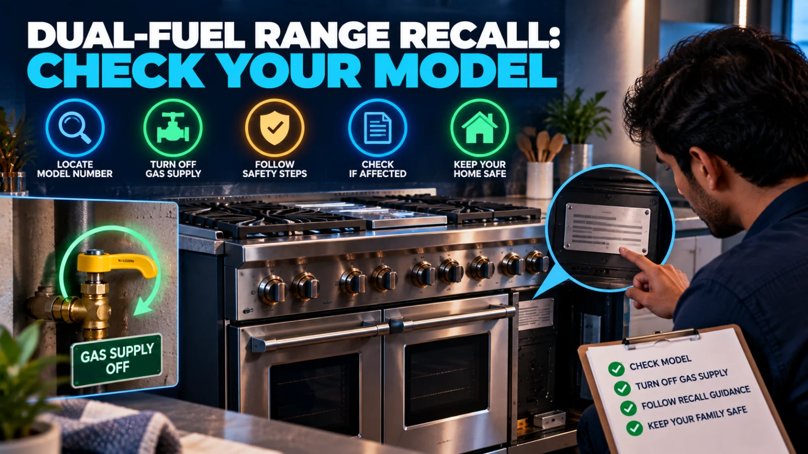 AGA and La Cornue Dual-Fuel Range Recall: Check Your Model and Shut Off Gas