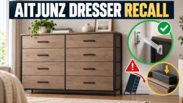 Aitjunz Dresser Recall: 25,073 Units, Affected SKUs and Retrofit Kit