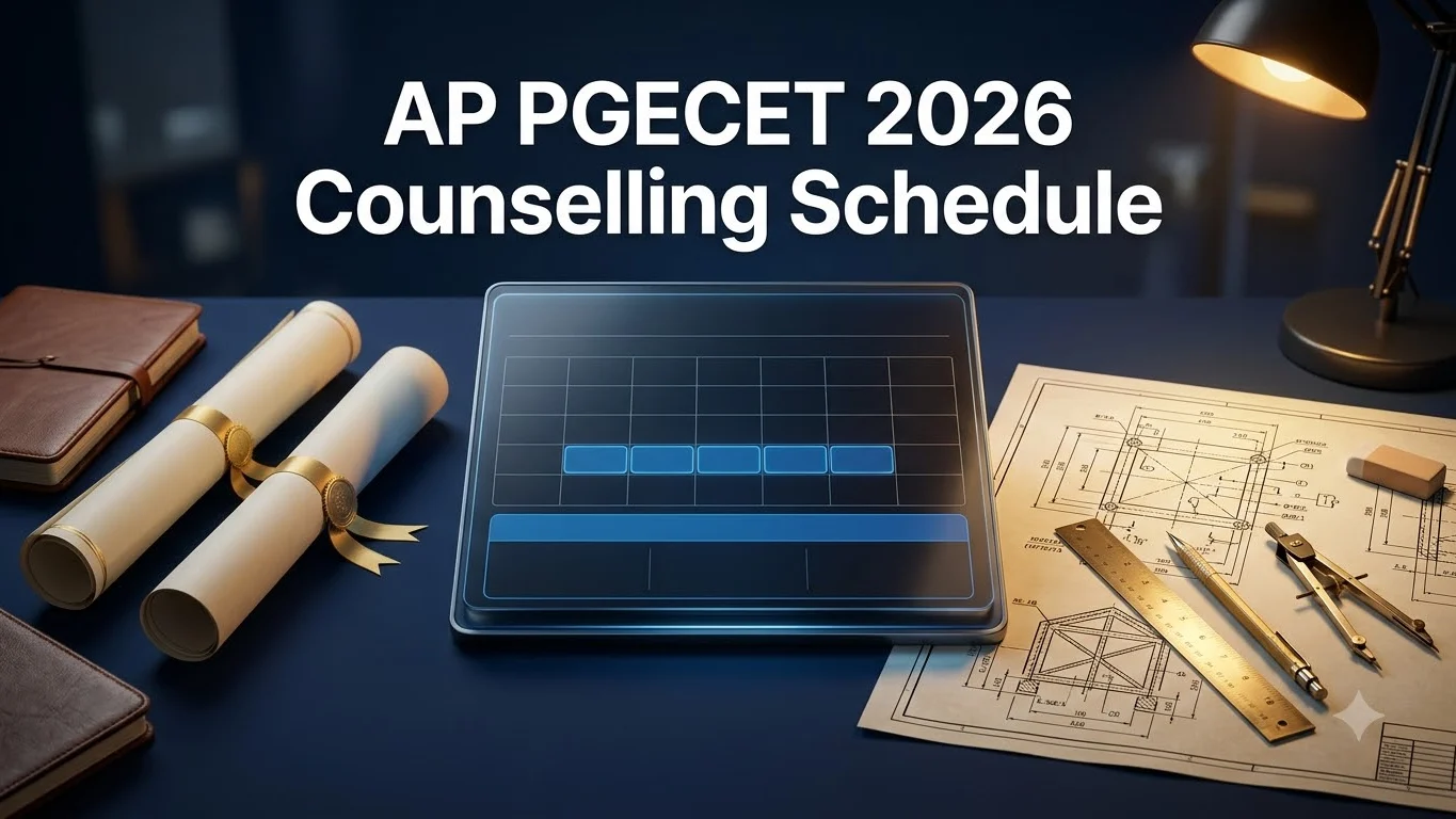 AP PGECET counselling schedule 2026 Phase 1 guide hero banner