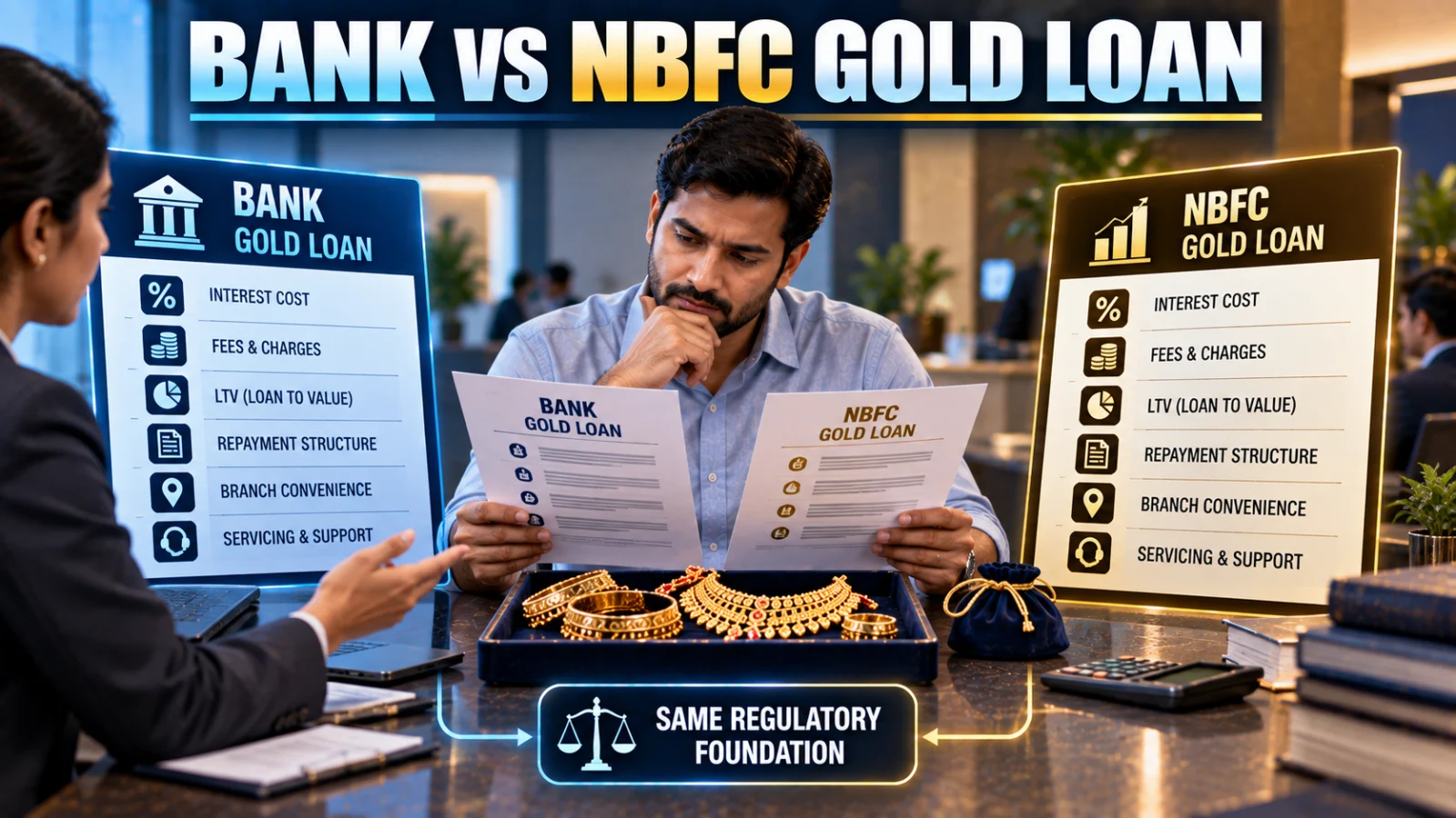 Bank Gold Loan vs NBFC Gold Loan in India: What Actually Differs?