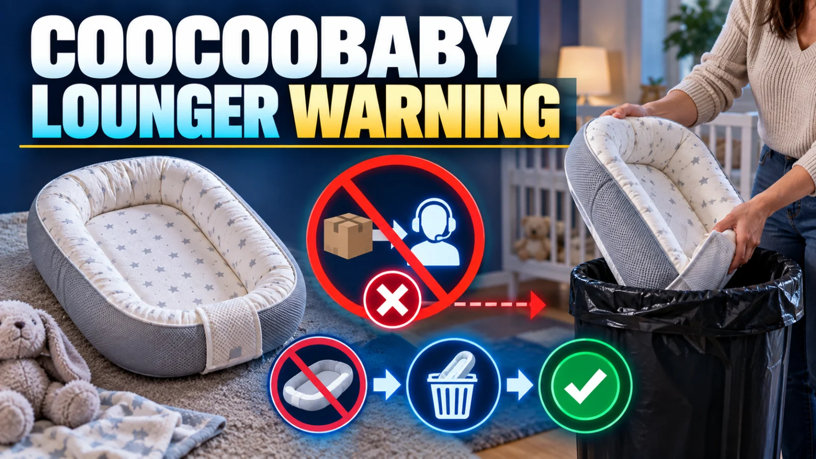 CooCooBaby Baby Lounger Warning: Dispose After Recall Remedy Fails