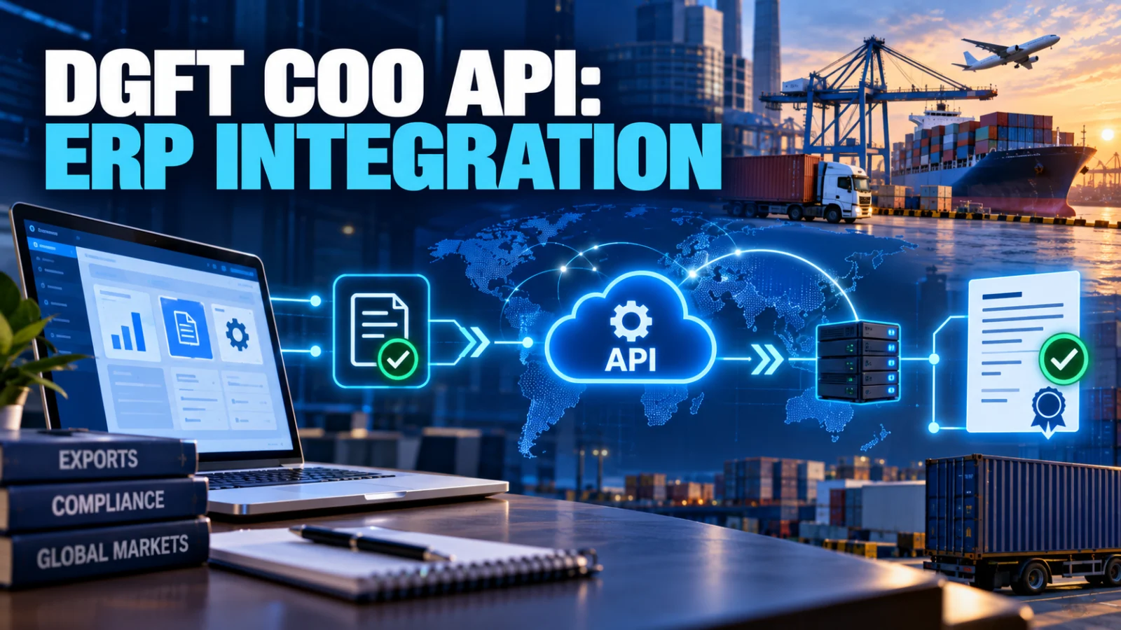 Secure ERP and Certificate of Origin API integration for Indian exporters