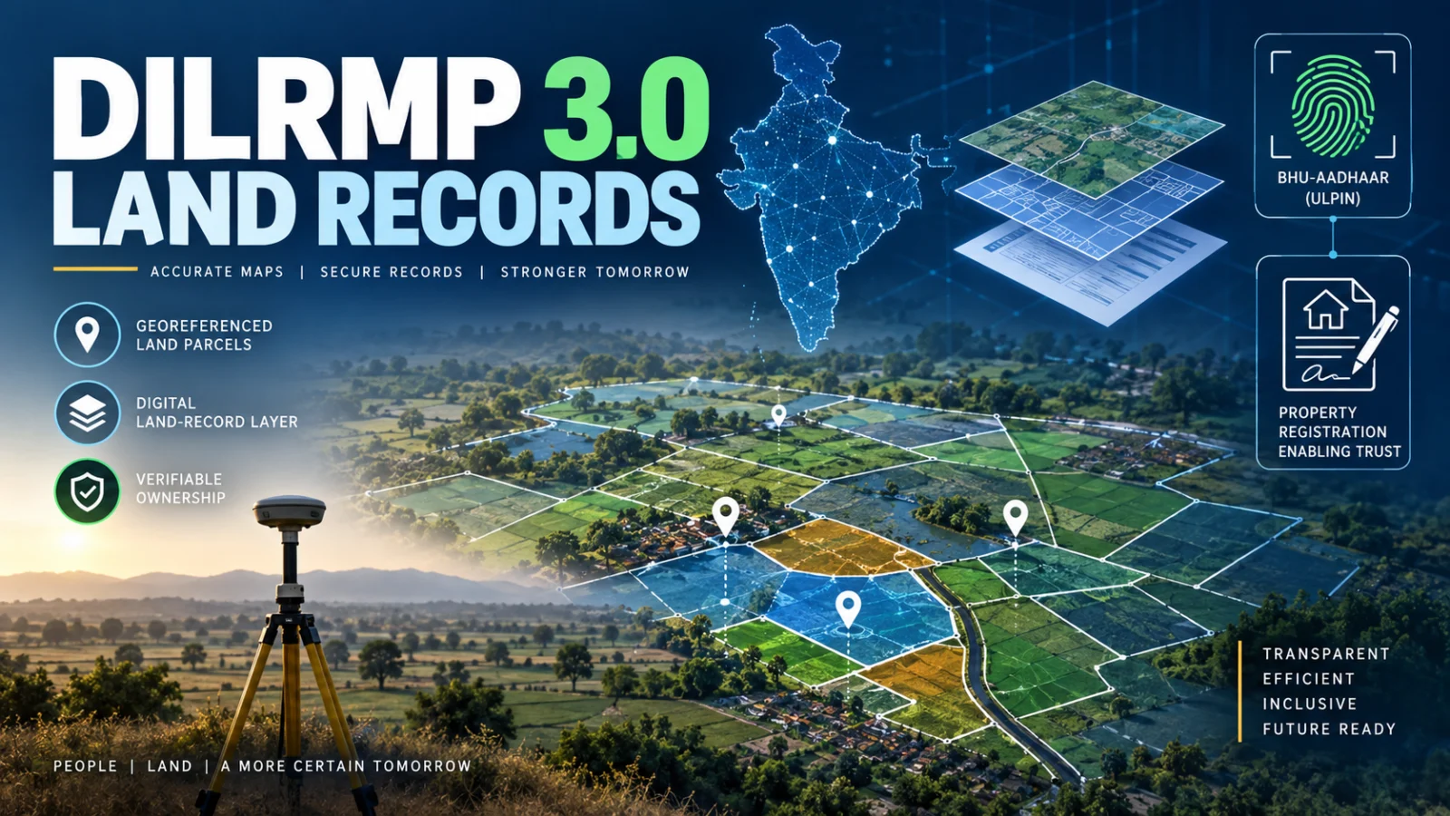 DILRMP 3.0 Guidelines: What Changes for Bhu-Aadhaar, Land Records and Property Registration