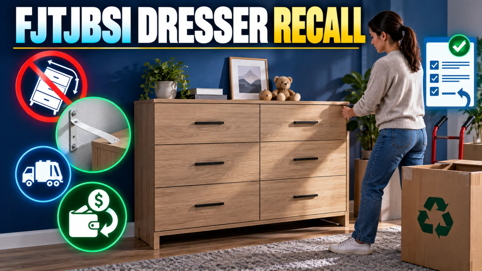 9,000 FJTJBSI Dressers Recalled: How to Check Yours and Get a Refund