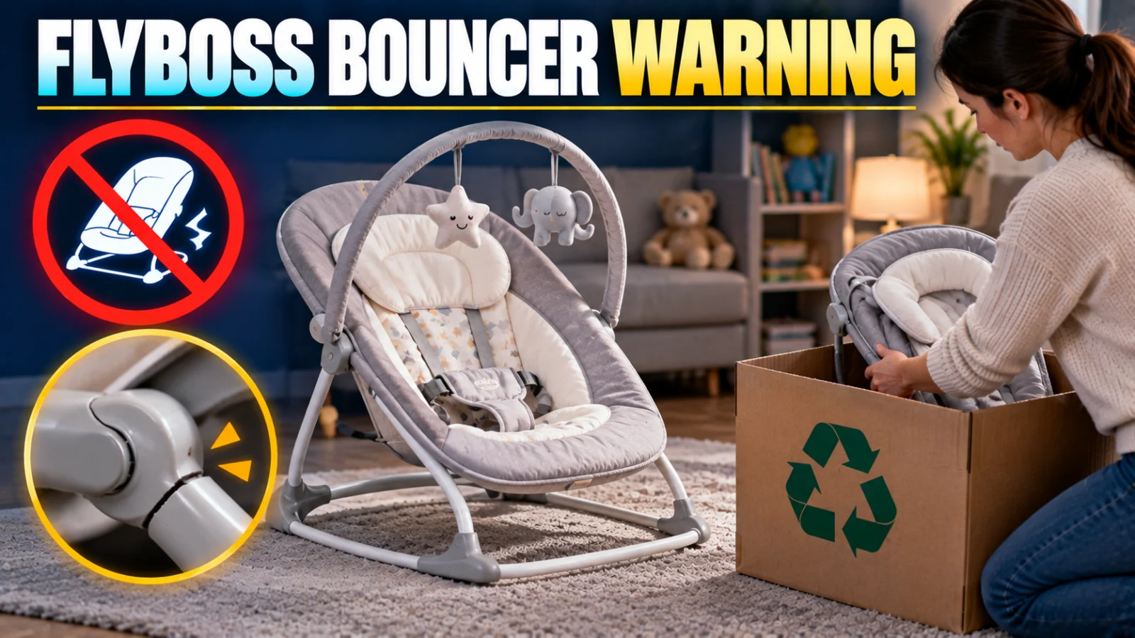 Flyboss Infant Bouncer Warning: CPSC Says Stop Using It After 191 Collapse Reports