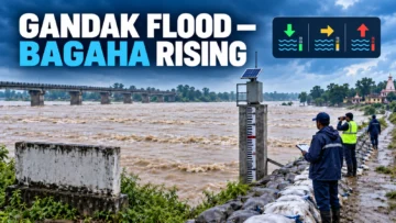 Gandak Flood Sep 9: Latest Readings Show Bagaha Rising Above Warning Level