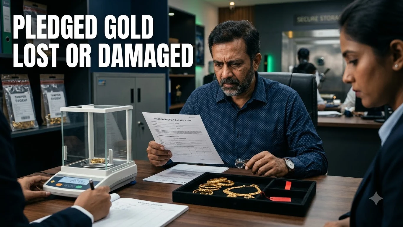 What If a Gold Loan Lender Loses or Damages Your Pledged Jewellery?