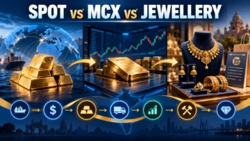 Gold Spot Price vs MCX Gold vs Jewellery Price: Why They Are Different
