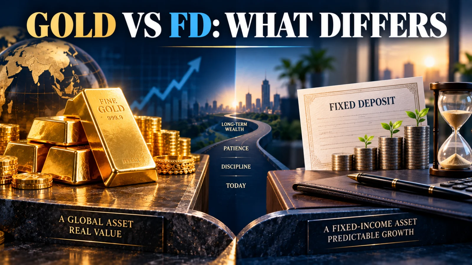 Gold vs Fixed Deposit for Long-Term Wealth in India: What Actually Differs