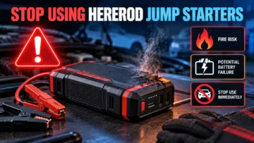 Hererod Jump Starter Warning: Check PW40/EW40 and Stop Use Over Fire Risk