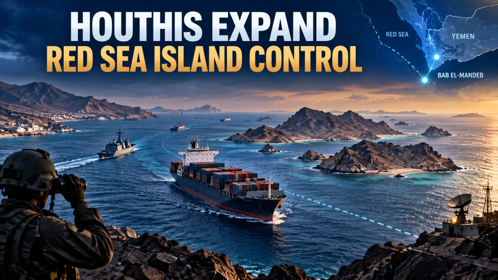 Houthis Bab el-Mandeb: Hanish Islands Capture Extends Red Sea Shipping Risk