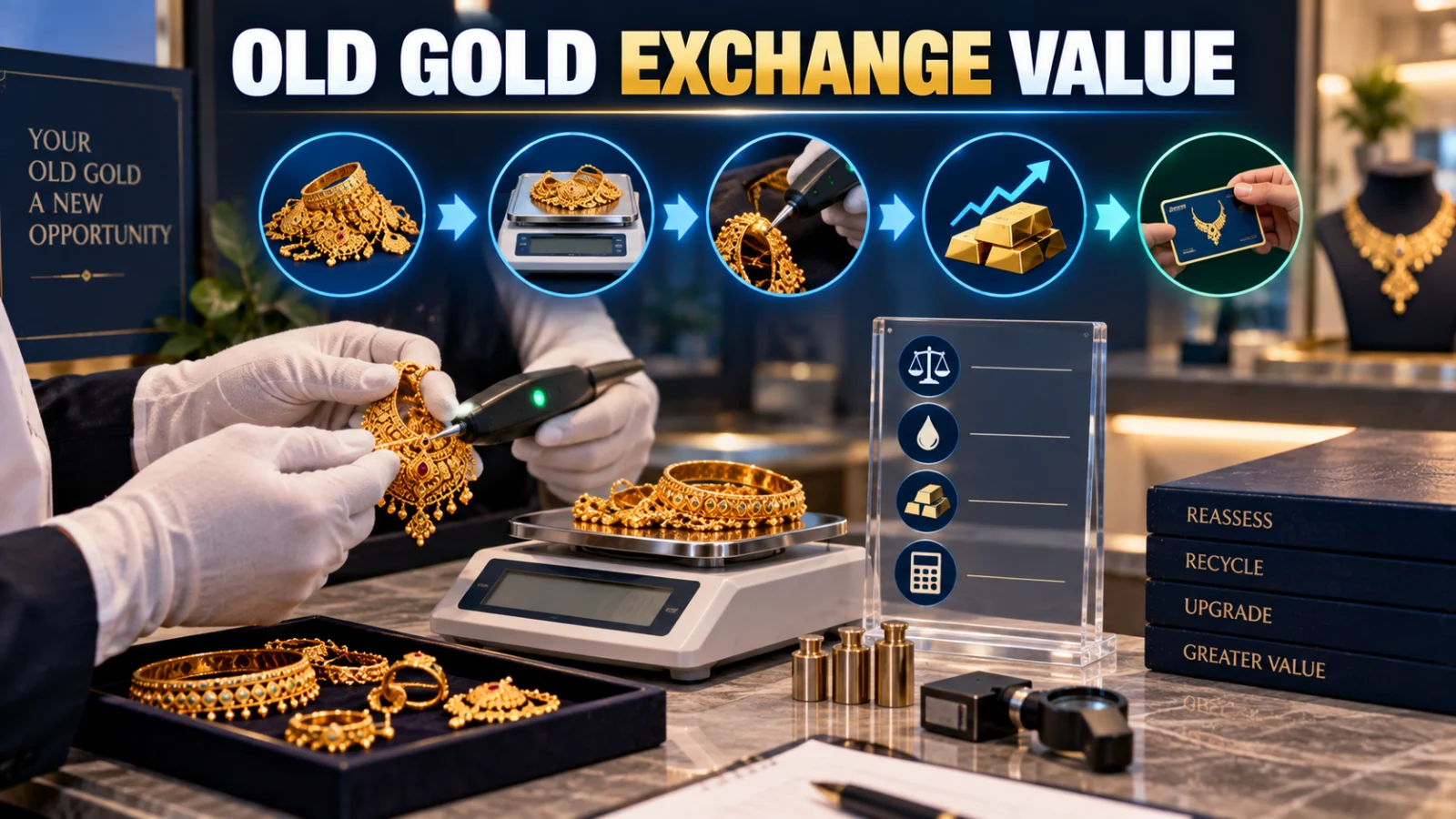 How Old Gold Exchange Value Is Calculated in India