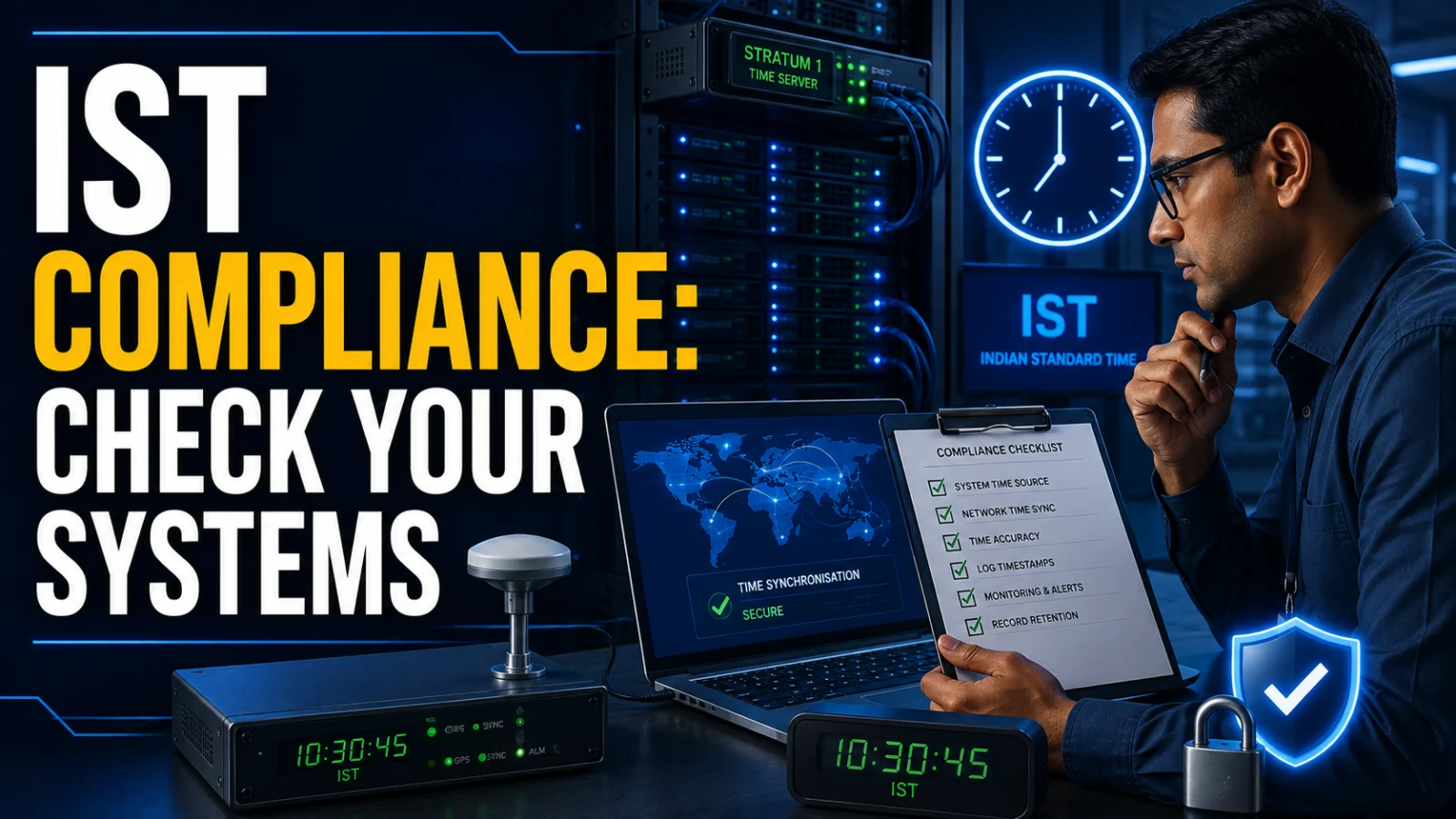 Enterprise timing infrastructure being reviewed for Indian Standard Time compliance rules