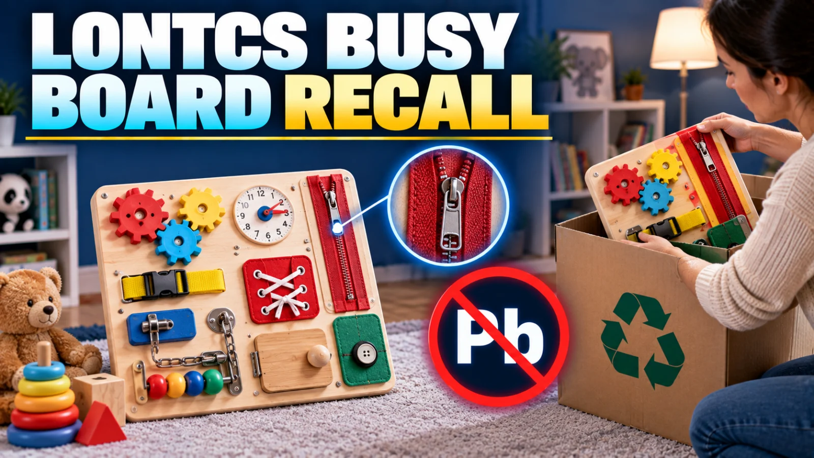 Lontcs Busy Board Recall: How to Check the Toy and Get a Refund