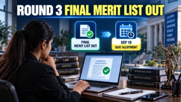 MH CET Law Round 3 Final Merit List Out: Allotment September 19