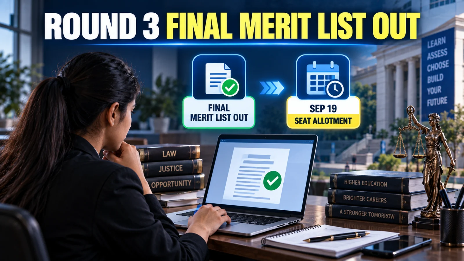 MH CET Law 3-year LLB Round 3 final merit list released with seat allotment next