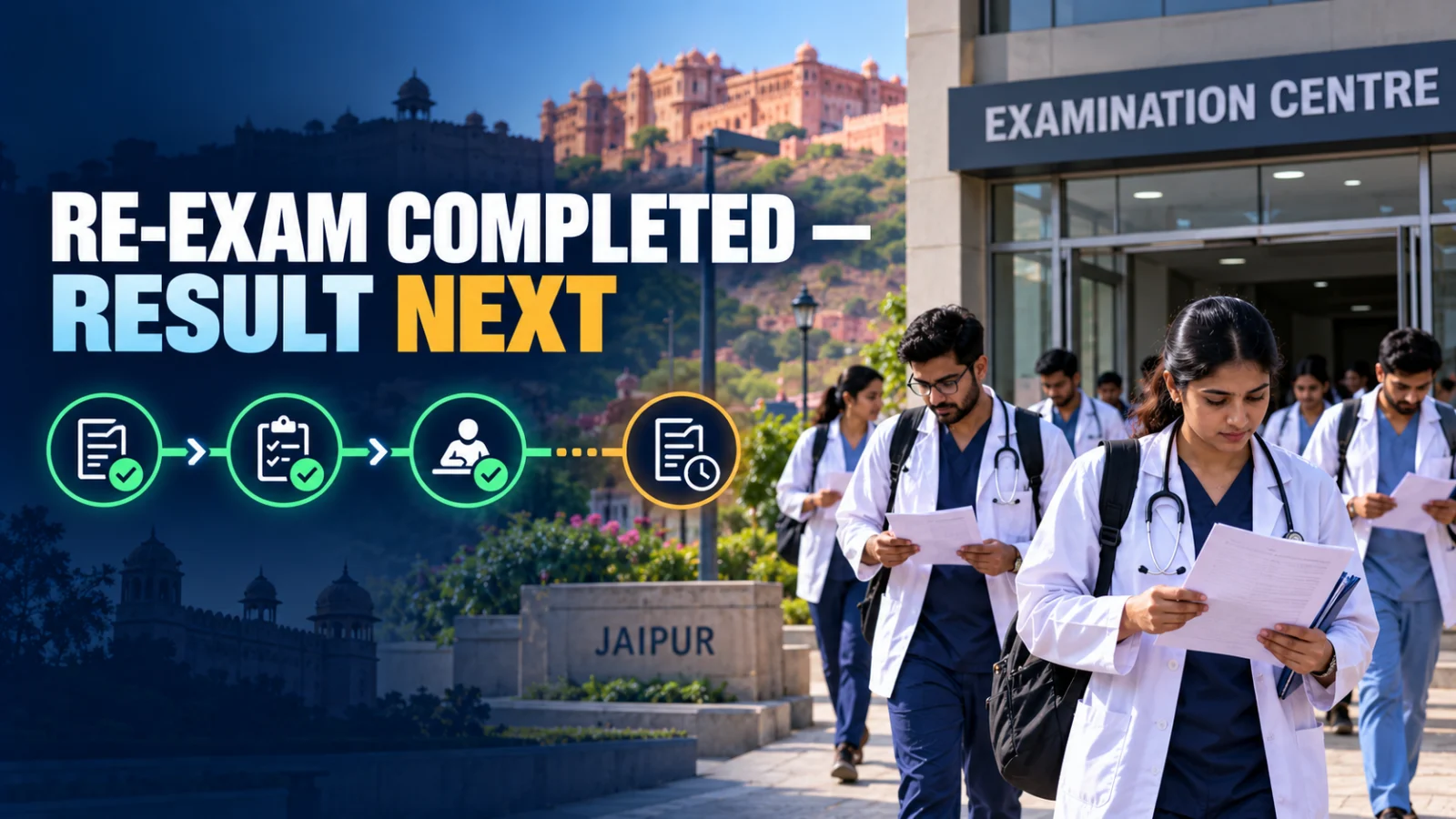NEET PG 2026 Jaipur Re-Exam Completed: Result Status and What Happens Next
