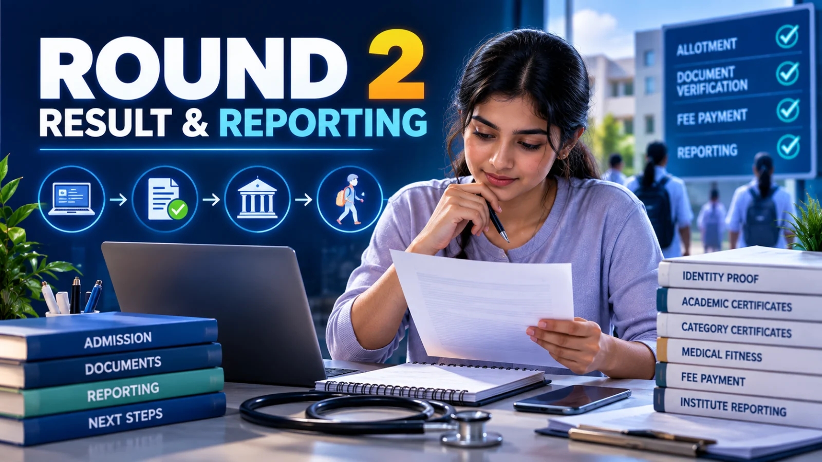 NEET UG 2026 Round 2 Final Result Reported Out: Check Allotment and Reporting