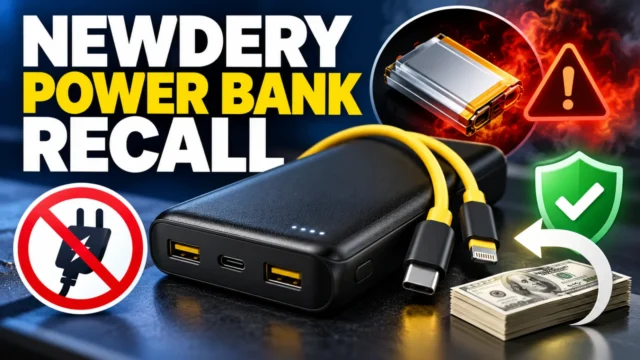 NEWDERY Power Bank Recall: ZHX-PB22 Fire Risk, Refund and Safe Disposal