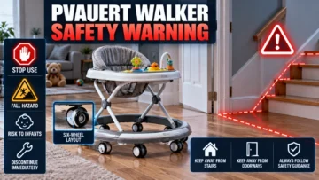 Pvauert Infant Walker Warning: Stop Using CT02 After Head Injuries