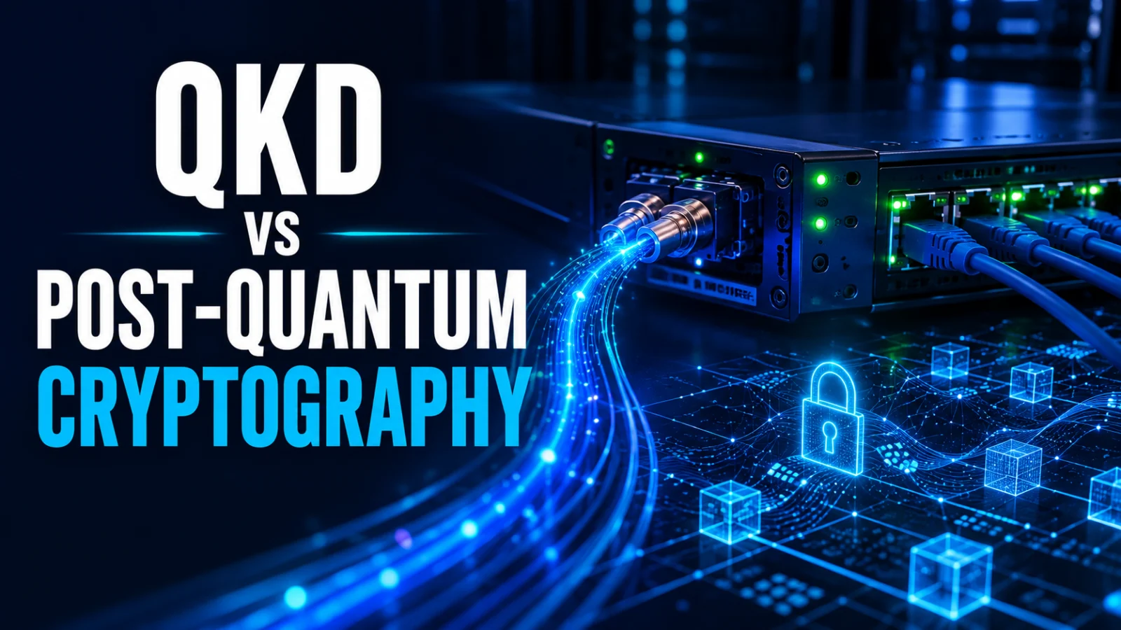 QKD and post-quantum cryptography network security comparison