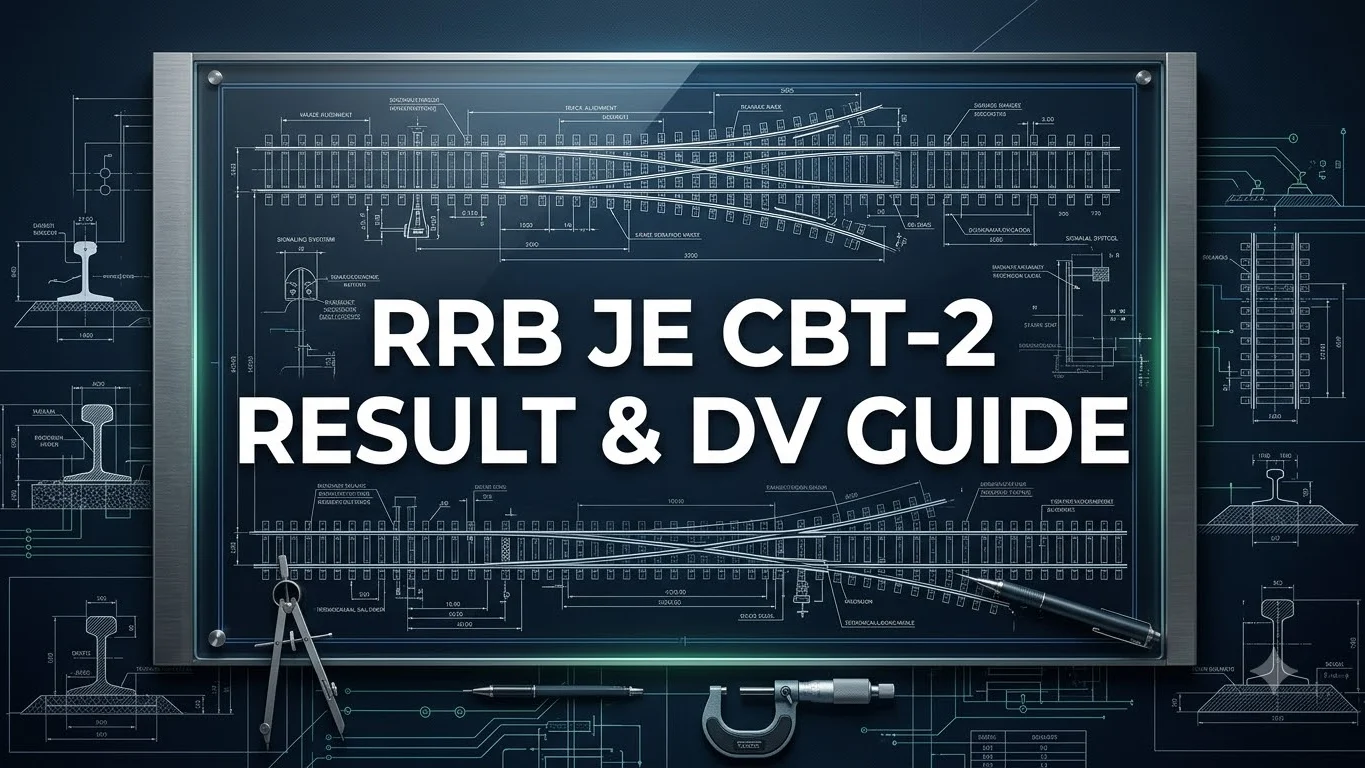 RRB JE CBT 2 result link zone wise announcement graphic