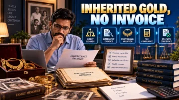 Selling Inherited Gold Without the Original Invoice: How Cost and Tax Are Worked Out