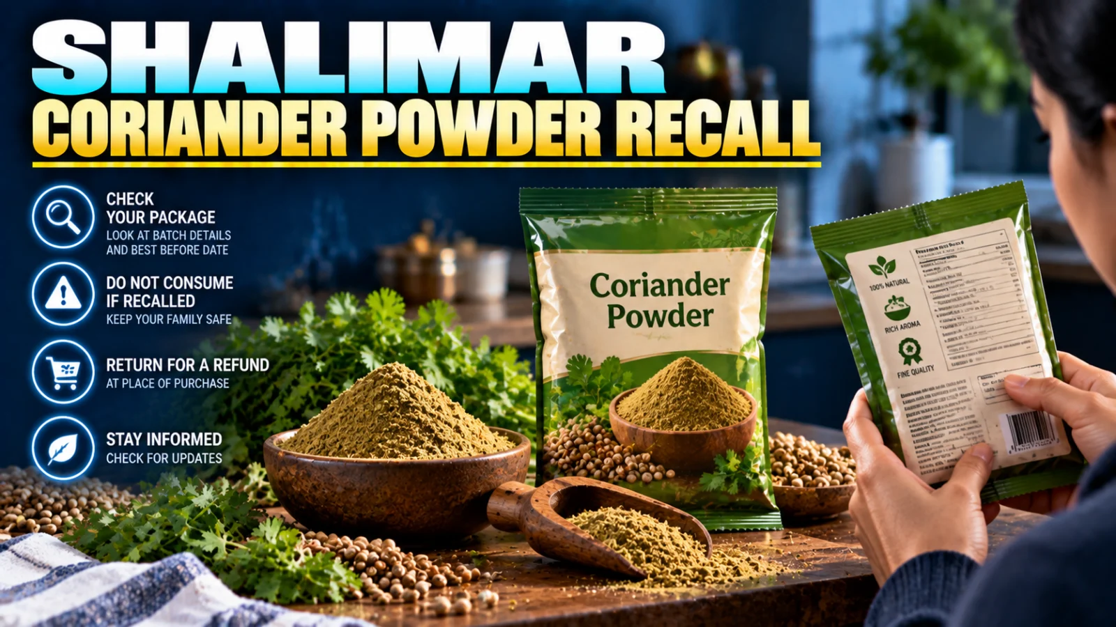 Shalimar Coriander Powder Recall: What Buyers Should Check
