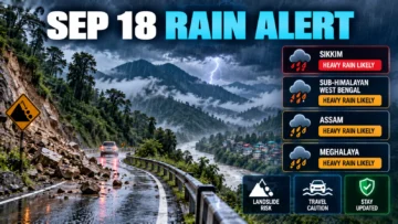 Sikkim, North Bengal, Assam and Meghalaya Rain Alert: Sep 18 Status and Confirmed Impacts